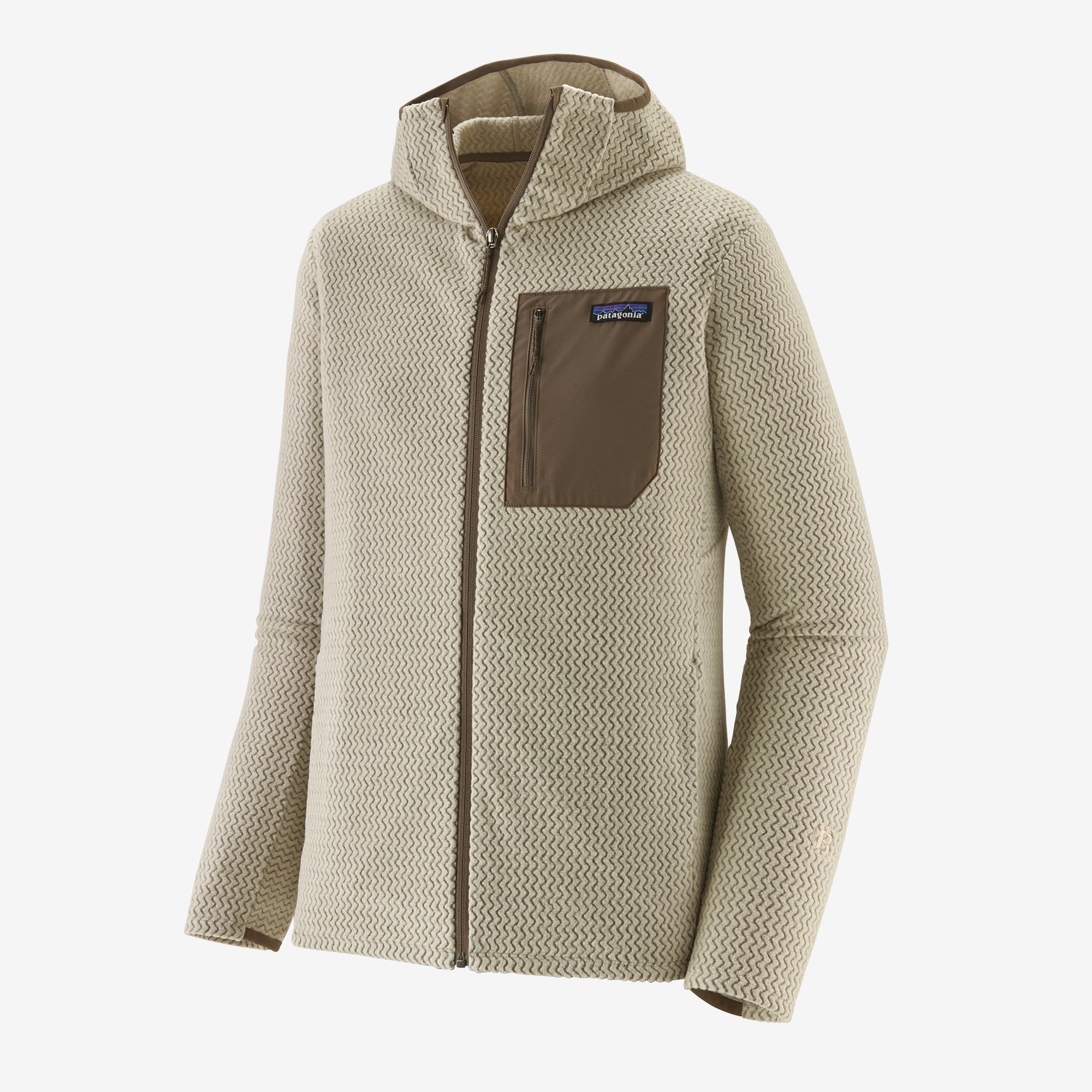 Patagonia R1 Men's Air Fleece Full-Zip Hoody - Pelican - Sportinglife Turangi
